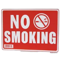 Signs 12pk No Smoking 9in x 12in Plastic 0