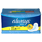 Always Maxi Pads 10ct w/Wings