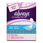Always Pantiliner 20ct Regular