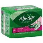 Always Ultra Thin Pads Regular 18ct w/Flex Wings