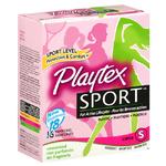 Playtex Sport Tampons 18ct Super Unscented Unique Contour Applicator