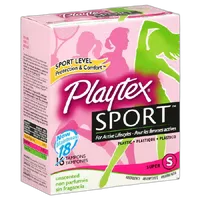 Playtex Sport Tampons 18ct Super Unscented Unique Contour Applicator 0