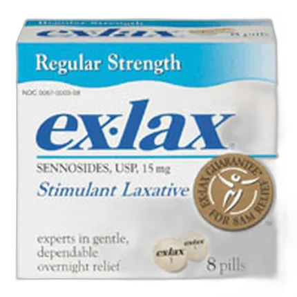 Ex-Lax Laxative Pills 8ct Regular Strength