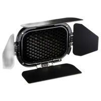 Godox Barndoor Kit with 4 Color Gels for AD200 Speedlight Head 3