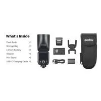 Godox V100 Flash for Olympus (with Magnetic Front Ring) 4