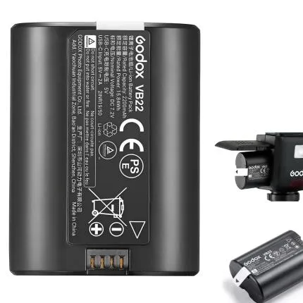 Godox VB22 Battery for V480 TTL On-Camera Flash (7.2V, 2200mAh)