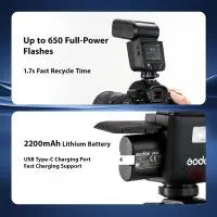 Godox VB22 Battery for V480 TTL On-Camera Flash (7.2V, 2200mAh) 2