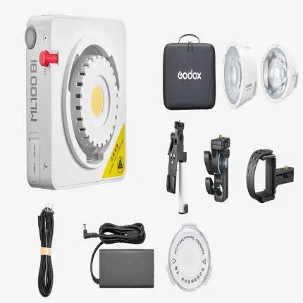 Godox ML100Bi Bi-Color Portable LED Light Kit (36 Lens and NP-F Handgrip)