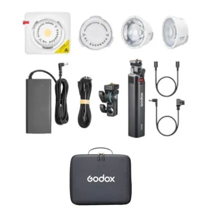 Godox ML100R RGB Portable LED Light Kit (36 Lens and Battery Grip)