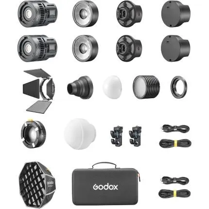 Godox RS60R RGB LED Monolight 2-Light Kit