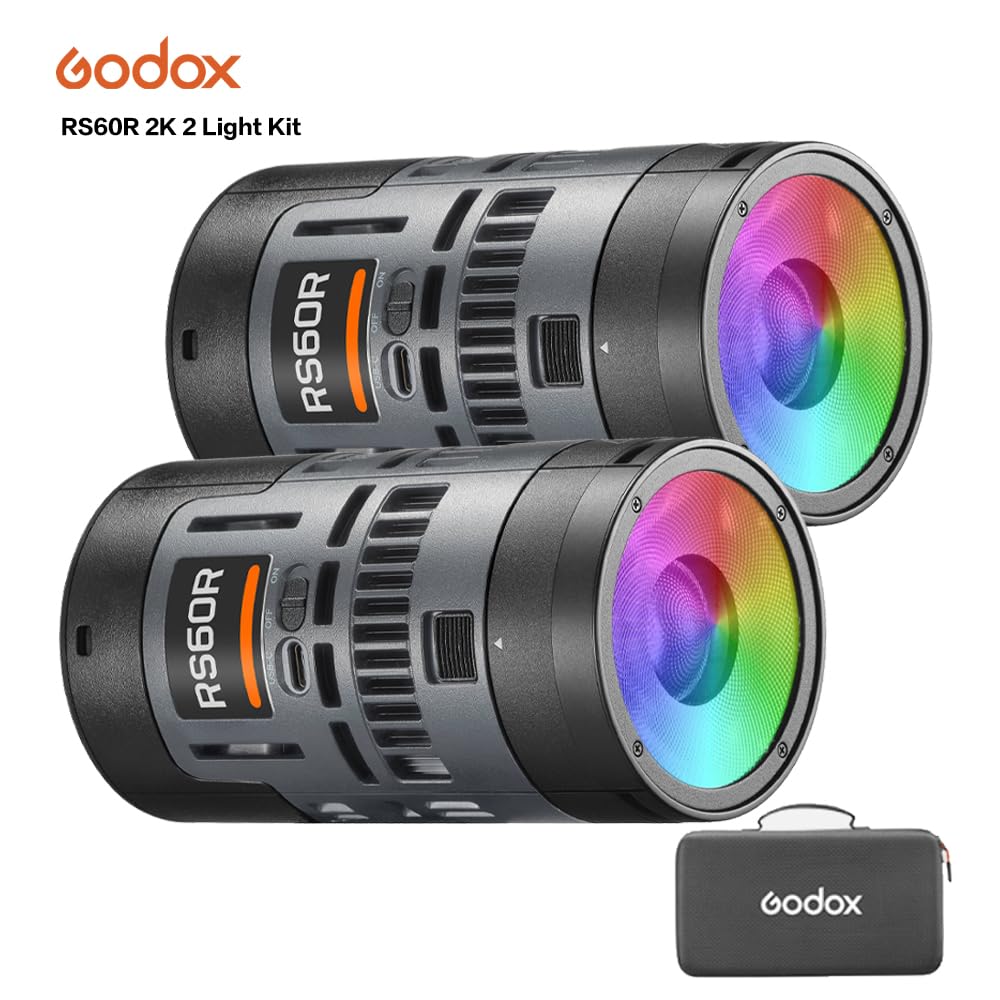 Godox RS60R RGB LED Monolight 2-Light Kit accessories