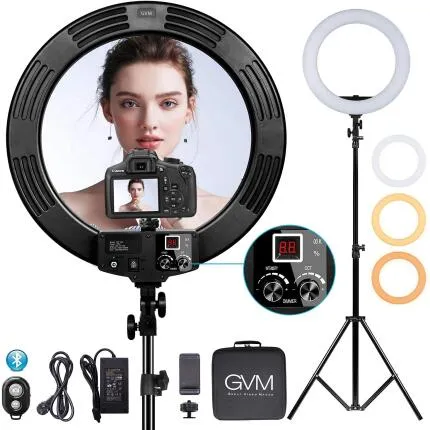 GVM Bi-Color LED Ring Light (18in)
