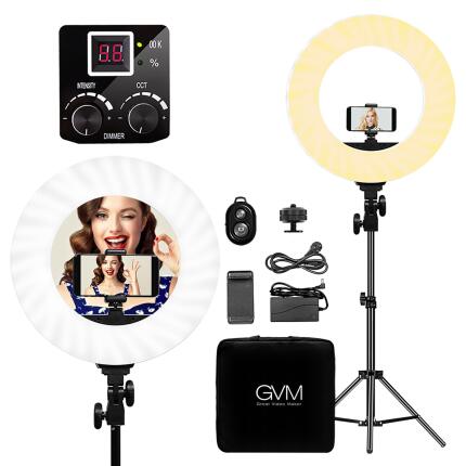 GVM Bi-Color LED Ring Light (14in)