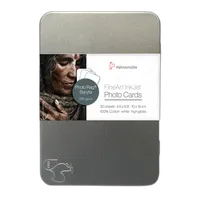 Hahnemuehle Photo Rag Baryta 4x6 - 30 Sheets w/ rounded edges, in tin box 0