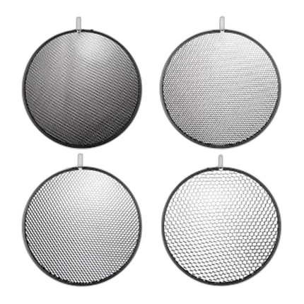 Hensel Honeycomb Grid Set No. 1-4 (4 Pieces) for 12 Inch Reflector
