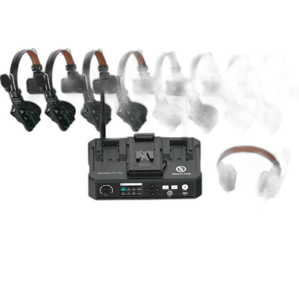 Hollyland Solidcom C1 Pro Full Duplex Wireless System w/ 8 headsets and Hub