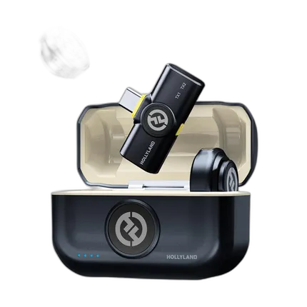Hollyland LARK M2 DUO 2-Person Wireless System with USB-C - Shine Charcoal