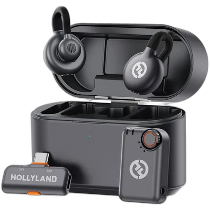 Hollyland LARK M2S Duo Wireless Microphone - Space Gray USB-C Receiver
