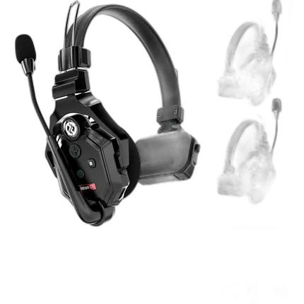 Hollyland Solidcom C1 Full Duplex Wireless Intercom System with 3 headsets