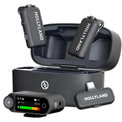 Hollyland LARK MAX 2 Combo Wireless Microphone - Space Gray