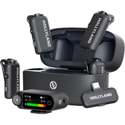 Hollyland LARK MAX 2 Combo 4-Person Version Wireless Microphone - Space Gray