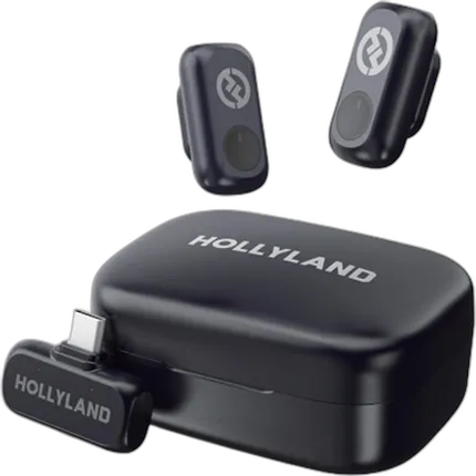 Hollyland LARK A1 Duo Wireless Microphone - Space Gray USB-C RX
