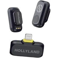 Hollyland LARK A1 Mini Duo Wireless Microphone - Space Gray Lightning RX 0