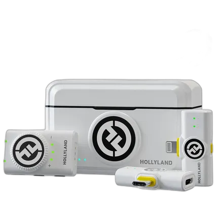 Hollyland LARK M2 DUO 2-Person Wireless Combo Microphone White