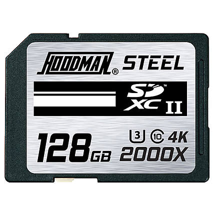 Hoodman Steel 128GB SDXC UHS-II U3 Class 10