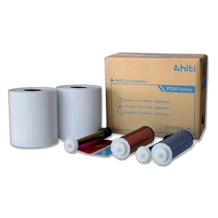 HiTi 5x7 Media for P520L/P525L Printer (290 sheets/roll, 2 rolls/carton)