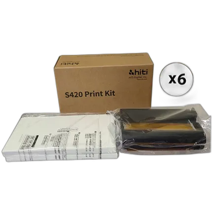 HiTi 4x6in P-100 Media Print Kit for S420 (100sheets/pack, 6/pack) 600 Print
