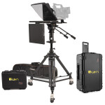 ikan PT4500 15in SDI Teleprompter, Pedestal  and  Dolly Turnkey with Talent Moni