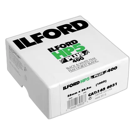 Ilford HP5 Plus Black and White Negative Film (35mm Roll Film, 100ft Roll)