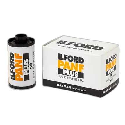 Ilford Pan F Plus Black and White Negative Film (35mm Film, ISO 50, 36Exp.)