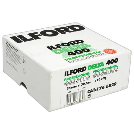 Ilford Delta 400 Professional B and W Negative Film -35mm Roll Film, 100ft Roll