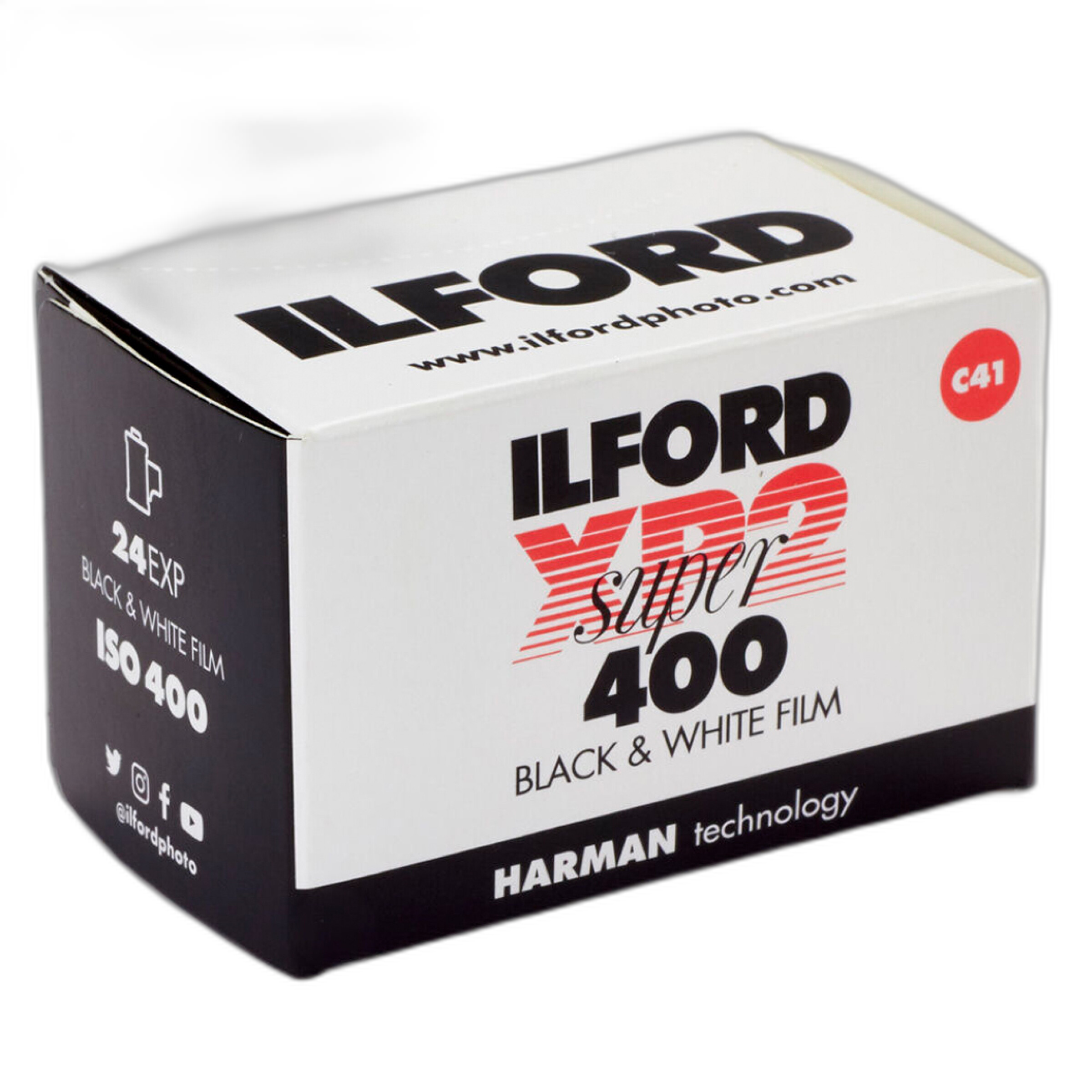 Ilford XP2 Super film box