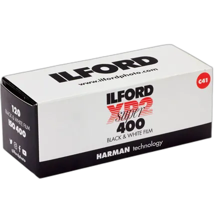 Ilford XP2 Super Black and White Negative Film (120 Roll Film)