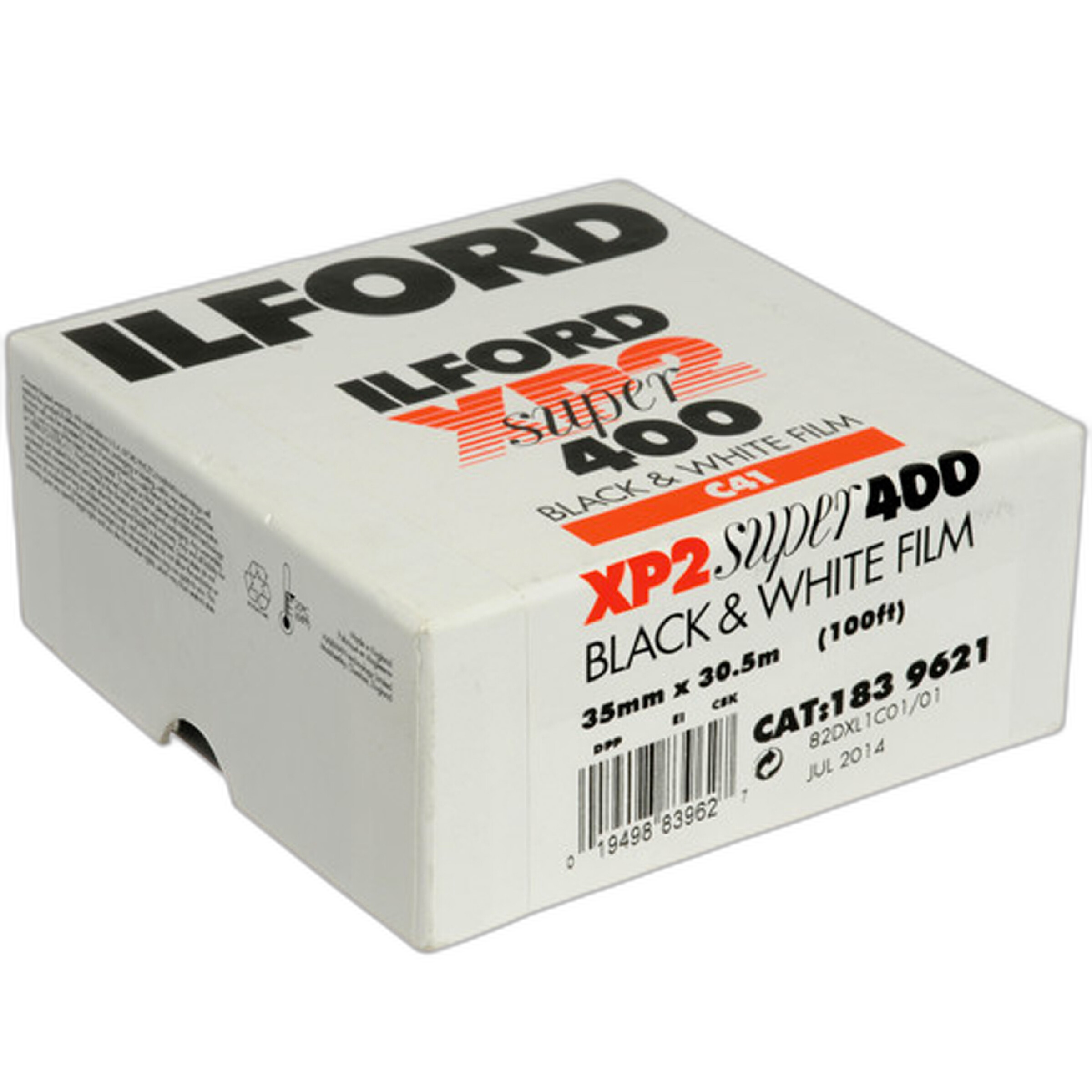Ilford XP2 Super 35mm Black and White Negative Film 100ft Roll