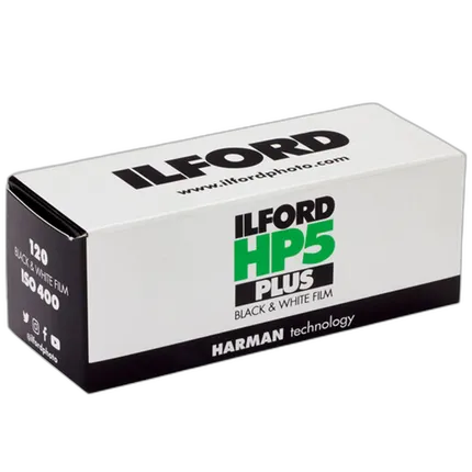 Ilford HP5 Plus Black and White Negative Film (120 Roll Film)