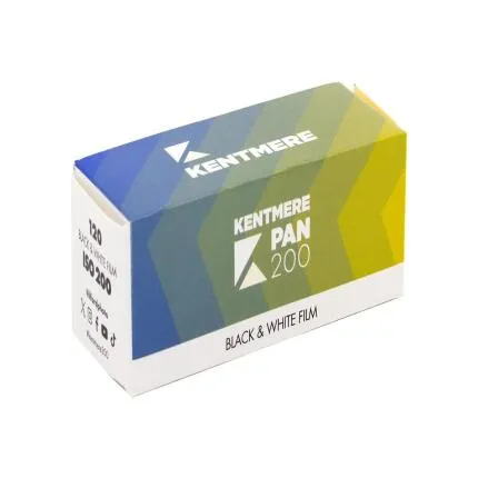 Kentmere Pan 200 Black and White Negative Film ( 120 Roll Film)