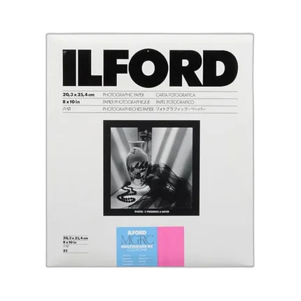 Ilford Multi Cooltone Resin Coated (RC) Black and White Paper 8 x 10, Glossy