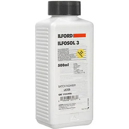 Ilford 500ML Ilfosol 3 Film Chemical Developer