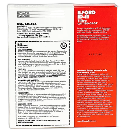 Ilford 1L ID-11 Developer Powder    REPLACES D-76 1058270