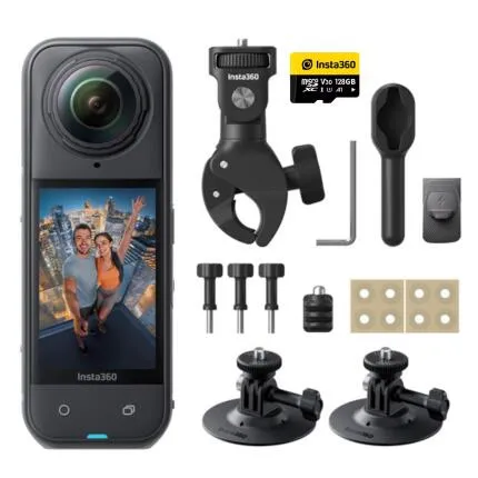 Insta360 X5 360 Action Camera Motorcycle Multiview Bundle