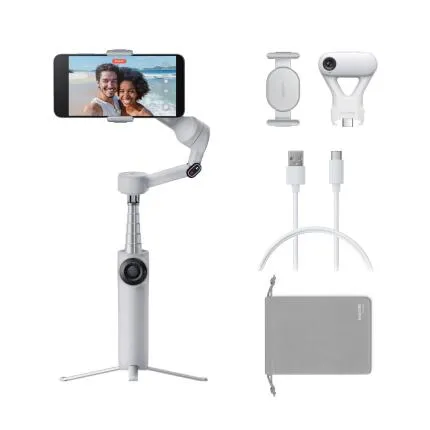 Insta360 Flow 2 AI Tracker Bundle - Stone Gray