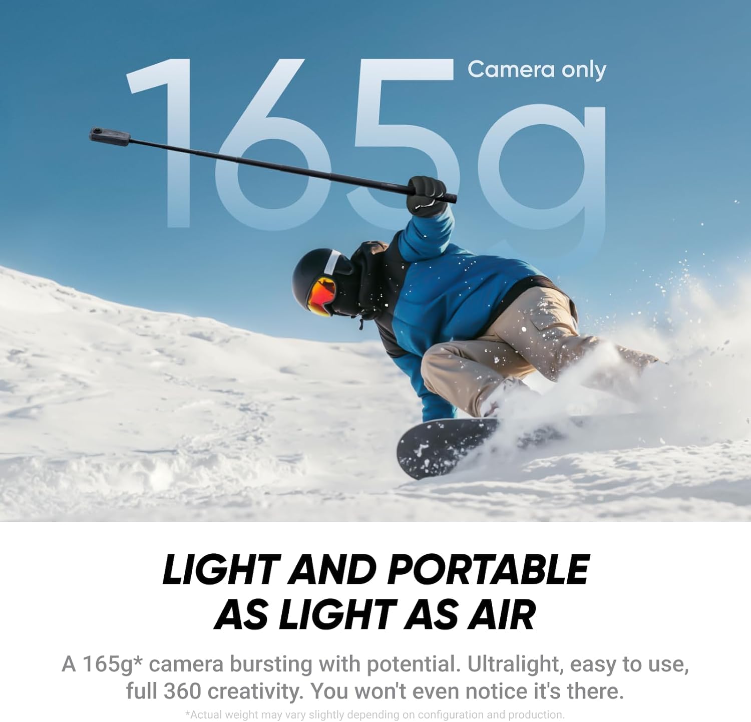 Insta360 X4 Air Action Cam Starter Bundle angle view
