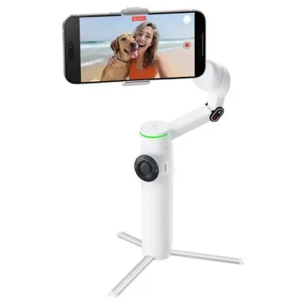 Insta360 Flow 2 Pro Smartphone Gimbal Stabilizer AI Tracker Bundle - White