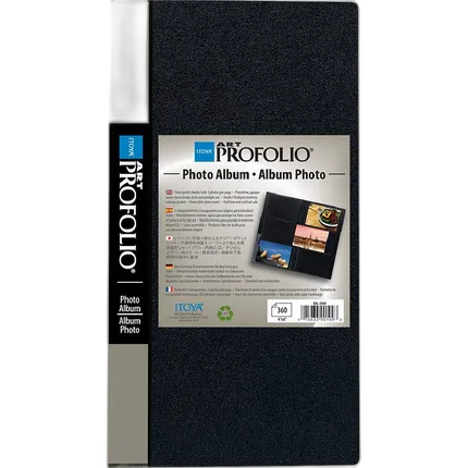 Itoya Slim Portfolio Photo Album, Holds 360 4x6 Pictures, 3-