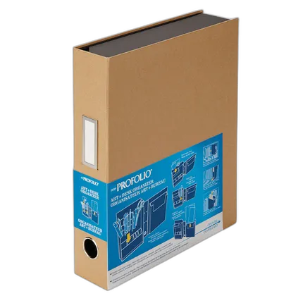 Itoya ProFolio Art and Desk Organizer 8.5x11 inch - Brown