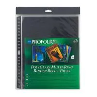 Itoya Art Profolio 8.5x11in Clear Refill Pages (10-Pack) 0